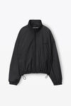alexander wang coaches track jacket in nylon stripe midnight