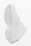 alexander wang aw hoop sneaker in leather white