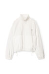 alexander wang coaches track jacket in nylon white