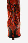 alexander wang viola slouch boot in embossed leather red