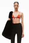 alexander wang tailored legging in stretch satin black
