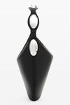 alexander wang dome hobo bag in smooth cow leather black