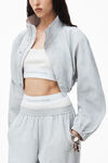 alexander wang bolero track jacket with bra top microchip