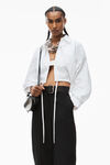 alexander wang dome small crackle patent leather crossbody bag black