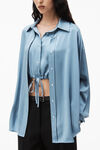 double layered top in silk