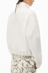 alexander wang coaches track jacket in nylon white